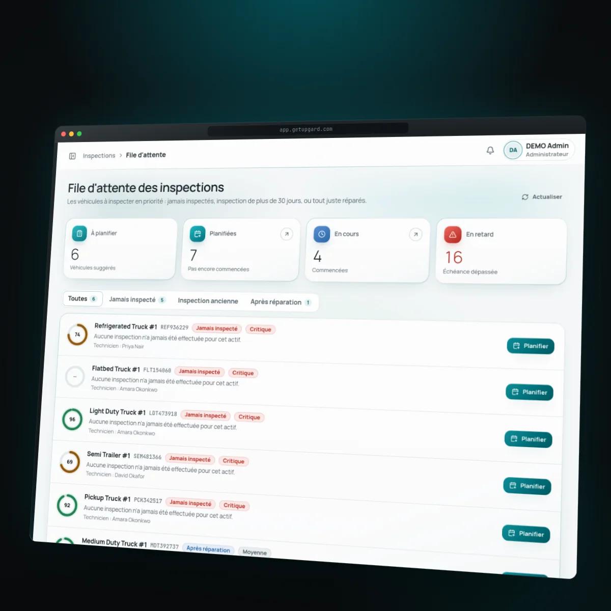 Guide : configurer vos inspections UPGARD