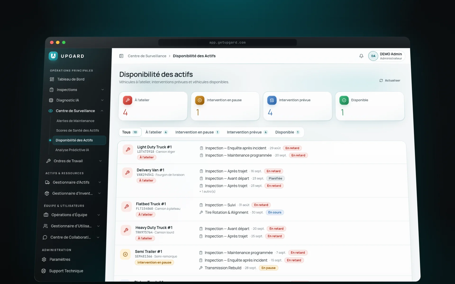 Fonctionnalité Alertes & suivi en temps réel — aperçu 1