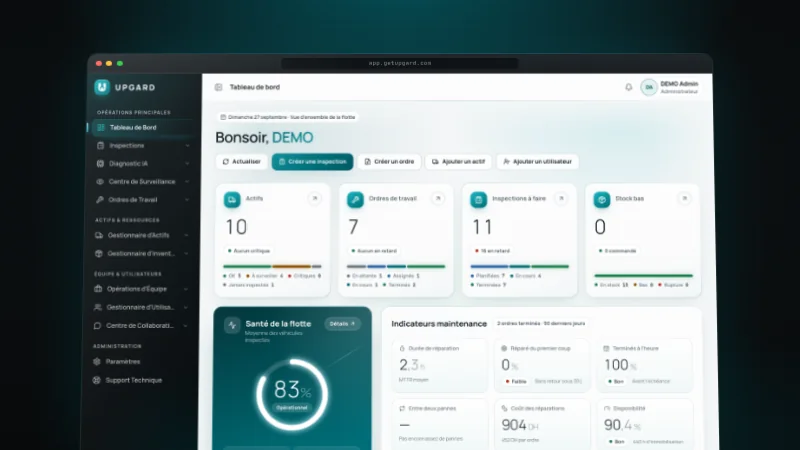 Aperçu de la plateforme UPGARD