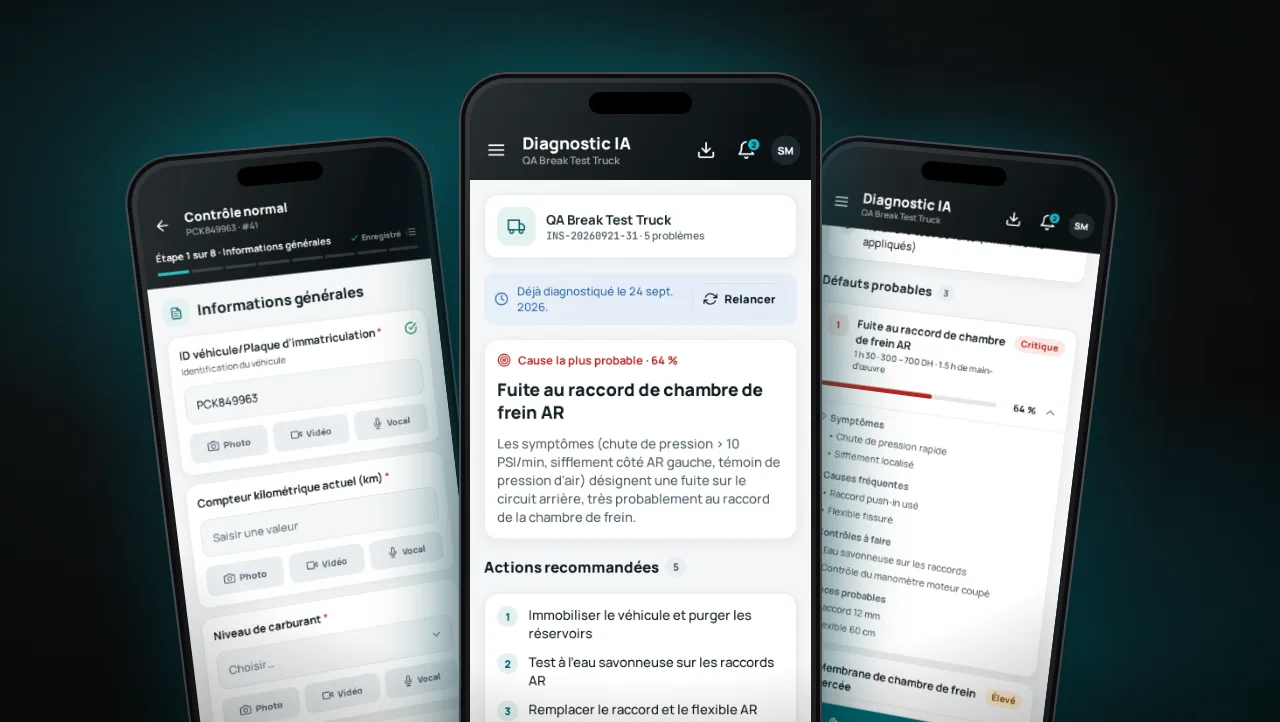 Aperçu de la fonctionnalité : Diagnostic IA & Inspections